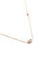 Detail View - Click To Enlarge - XIAO WANG - 'Gravity' diamond 14k rose gold pendant necklace