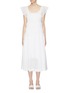 Main View - Click To Enlarge - ANAÏS JOURDEN - Ruffle sleeve tiered smocked dress