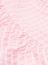 Detail View - Click To Enlarge - ANAÏS JOURDEN - Ruffle drape panel smocked stripe handkerchief skirt