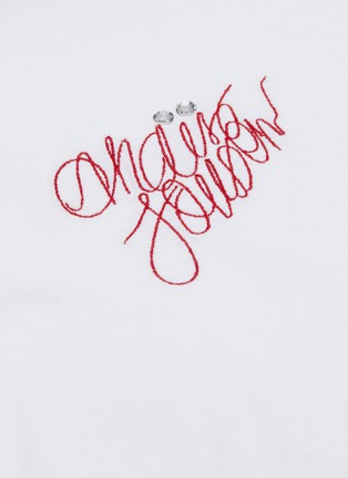  - ANAÏS JOURDEN - Logo embroidered T-shirt