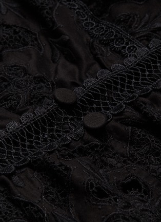  - SELF-PORTRAIT - Blouson sleeve guipure lace insert peplum top