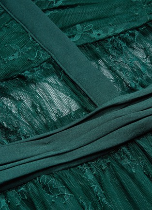  - SELF-PORTRAIT - Floral lace overlay maxi dress