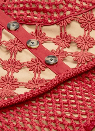 Detail View - Click To Enlarge - SELF-PORTRAIT - Cutout crochet lace sleeveless dress