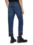 Back View - Click To Enlarge - ALEXANDER MCQUEEN - Distressed let-out cuff jeans