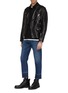 Figure View - Click To Enlarge - ALEXANDER MCQUEEN - Distressed let-out cuff jeans