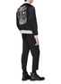 Figure View - Click To Enlarge - ALEXANDER MCQUEEN - 'Etched Skeleton' print cotton-silk bomber jacket
