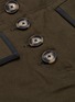  - SELF-PORTRAIT - Flap pocket button front canvas shorts