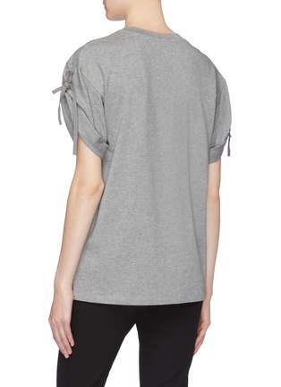 Back View - Click To Enlarge - 3.1 PHILLIP LIM - Tie sleeve T-shirt