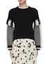 Main View - Click To Enlarge - 3.1 PHILLIP LIM - Fringe patchwork sleeve cropped sweater