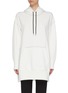 Main View - Click To Enlarge - 3.1 PHILLIP LIM - Contrast topstitching split side oversized hoodie
