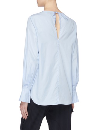 Back View - Click To Enlarge - 3.1 PHILLIP LIM - Hammered button split sleeve poplin blouse