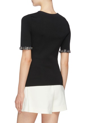 Back View - Click To Enlarge - 3.1 PHILLIP LIM - Ring paillette cuff T-shirt