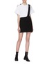 Figure View - Click To Enlarge - 3.1 PHILLIP LIM - Extended single shoulder strap mini skirt