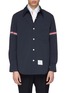 Main View - Click To Enlarge - THOM BROWNE  - Stripe sleeve shirt jacket