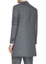 Back View - Click To Enlarge - THOM BROWNE  - Stripe sleeve chesterfield coat