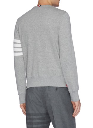 Back View - Click To Enlarge - THOM BROWNE  - Stripe sleeve sweatshirt