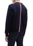 Back View - Click To Enlarge - THOM BROWNE  - Stripe back sweatshirt