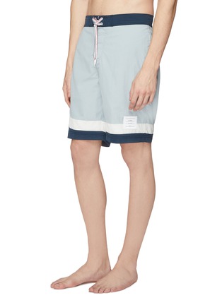 Front View - Click To Enlarge - THOM BROWNE  - Colourblock swim shorts