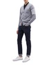 Figure View - Click To Enlarge - THOM BROWNE  - Stripe sleeve wool cardigan