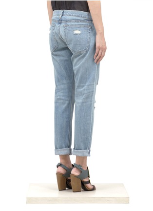 Back View - Click To Enlarge - RAG & BONE - Distressed straight-leg jeans