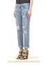 Front View - Click To Enlarge - RAG & BONE - Distressed straight-leg jeans