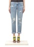 Main View - Click To Enlarge - RAG & BONE - Distressed straight-leg jeans