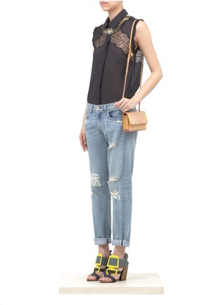 Figure View - Click To Enlarge - RAG & BONE - Distressed straight-leg jeans