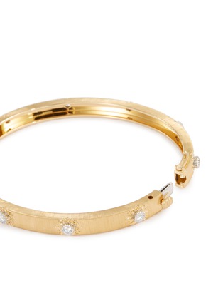 Detail View - Click To Enlarge - BUCCELLATI - Macri Classica' diamond gold bangle