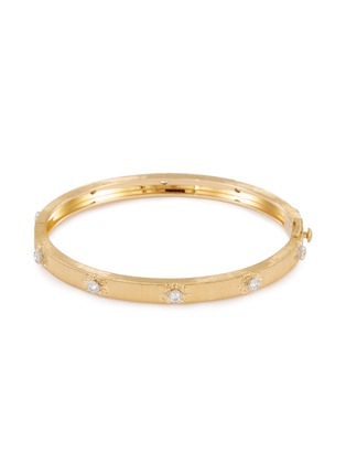 Main View - Click To Enlarge - BUCCELLATI - Macri Classica' diamond gold bangle