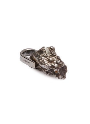 Detail View - Click To Enlarge - TATEOSSIAN - Meteorite rhodium silver charm