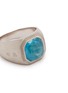 Detail View - Click To Enlarge - TATEOSSIAN - 'Doppione' apatite rhodium silver signet ring