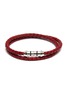 Main View - Click To Enlarge - TATEOSSIAN - 'Montecarlo' double wrap braided leather bracelet