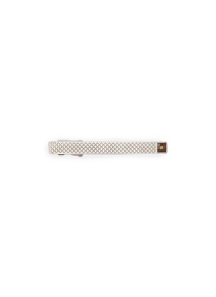 Main View - Click To Enlarge - TATEOSSIAN - Tiger eye Mother-of-Pearl silver tie clip