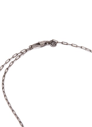 Detail View - Click To Enlarge - TATEOSSIAN - Link chain rhodium silver necklace