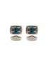 Main View - Click To Enlarge Main View - Click To Enlarge - Tateossian - Thames topaz rhodium silver cufflinks