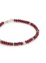 Detail View - Click To Enlarge - TATEOSSIAN - 'Nodo Precious' ruby bead silver bracelet