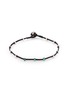 Main View - Click To Enlarge - TATEOSSIAN - 'Lusso' emerald bead silver macramé bracelet