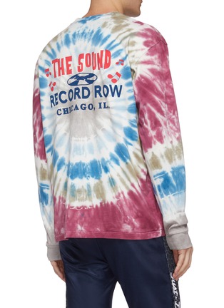 Back View - Click To Enlarge - JUST DON - Slogan print tie-dye effect long sleeve T-shirt