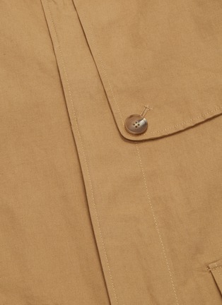  - MIJEONG PARK - Flap pocket linen-cotton trench coat