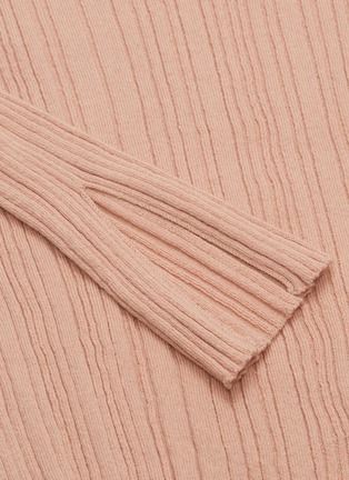  - MIJEONG PARK - Split side rib knit mock neck sweater