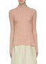 Main View - Click To Enlarge - MIJEONG PARK - Split side rib knit mock neck sweater
