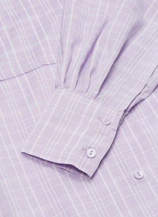  - MIJEONG PARK - Button check plaid oversized shirt