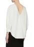 Back View - Click To Enlarge - MIJEONG PARK - Puff sleeve poplin V-back top