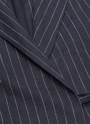  - MIJEONG PARK - Side tie pinstripe linen blazer