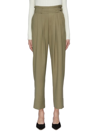 Main View - Click To Enlarge - MIJEONG PARK - Pleated front wool peg pants