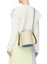Front View - Click To Enlarge - YUZEFI - 'Cubo' colourblock leather bucket bag