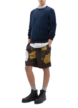 Figure View - Click To Enlarge - 3.1 PHILLIP LIM - Belted pleated floral print shorts