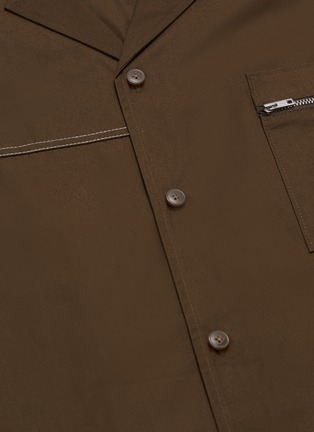  - 3.1 PHILLIP LIM - Zip patch pocket oversized souvenir shirt