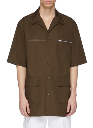 Main View - Click To Enlarge - 3.1 PHILLIP LIM - Zip patch pocket oversized souvenir shirt