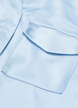  - HELLESSY - 'Clark' sash tie waist panel silk satin shirt